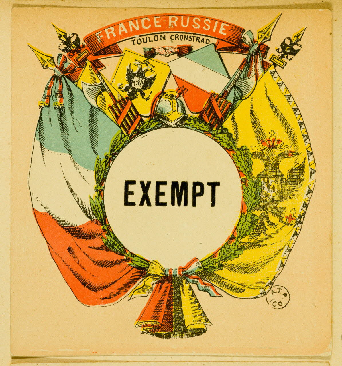 estampe FRANCE - RUSSIE 1961.20.550 Photo