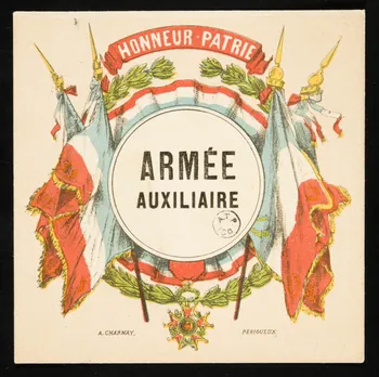 estampe HONNEUR-PATRIE  ARMEE  AUXILIAIRE 1961.20.558 Photo