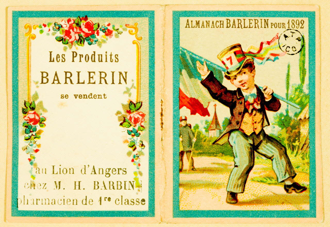 estampe ALMANACH BARLERIN POUR 1892 1961.20.588 Photo