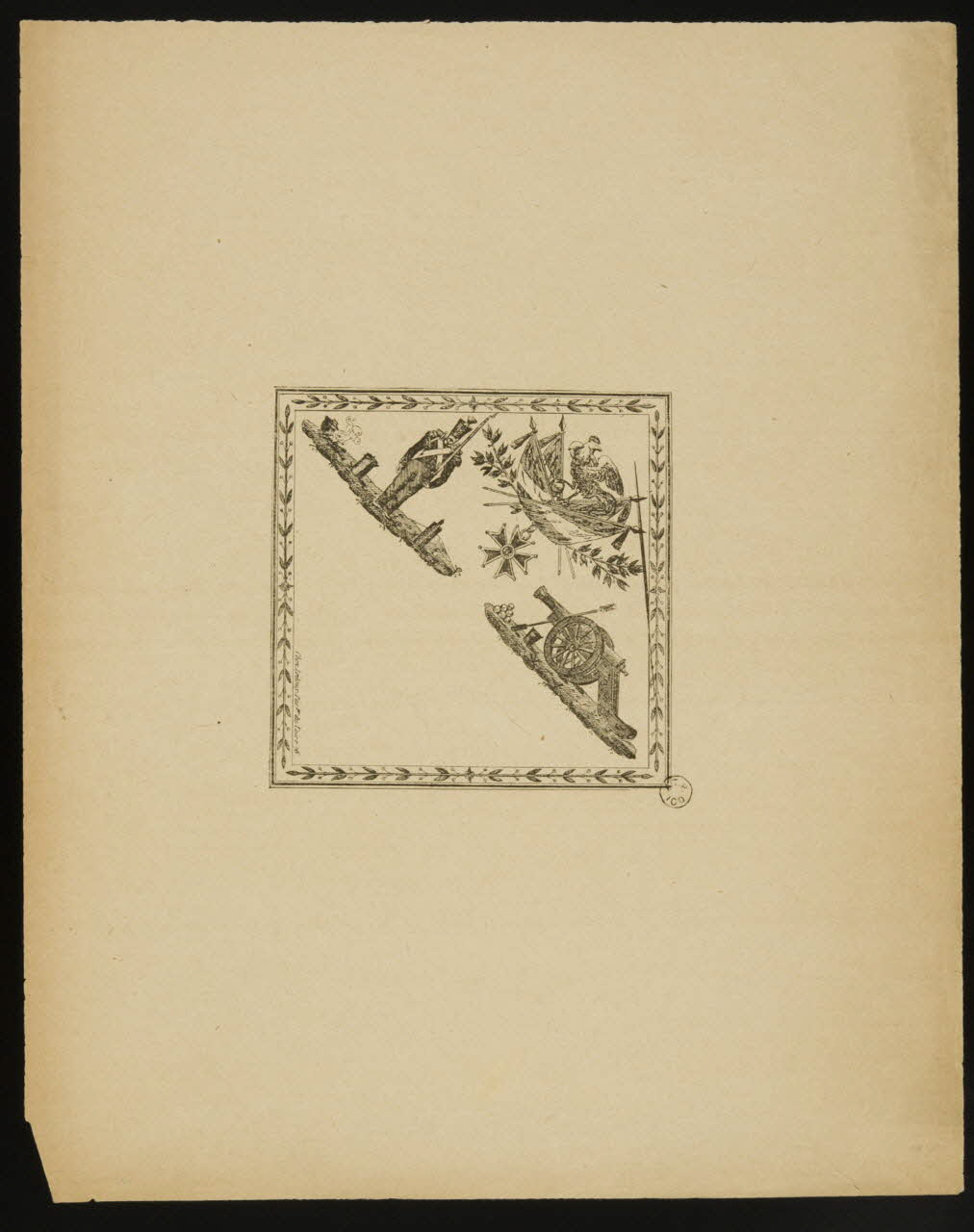 estampe Soldat et canon 1961.20.6 Photo