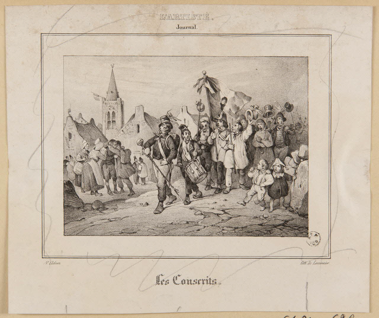 estampe Les Conscrits. 1961.20.626 Photo