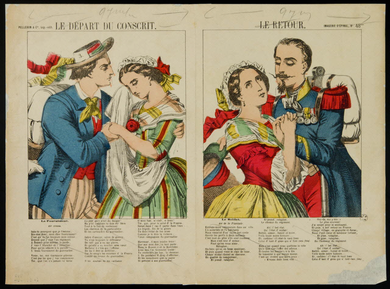 estampe LE DEPART DU CONSCRIT. 1961.20.630 Photo