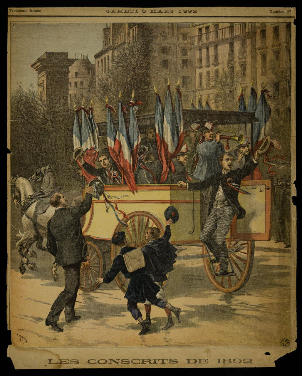 estampe LES CONSCRITS DE 1892 1961.20.639 Photo