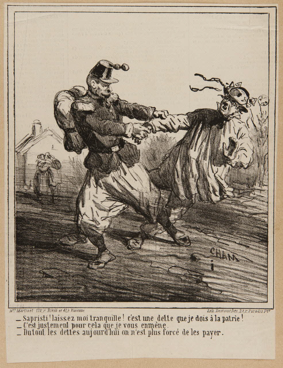 estampe c'est une dette que je dois à la patrie ! 1961.20.646 Photo