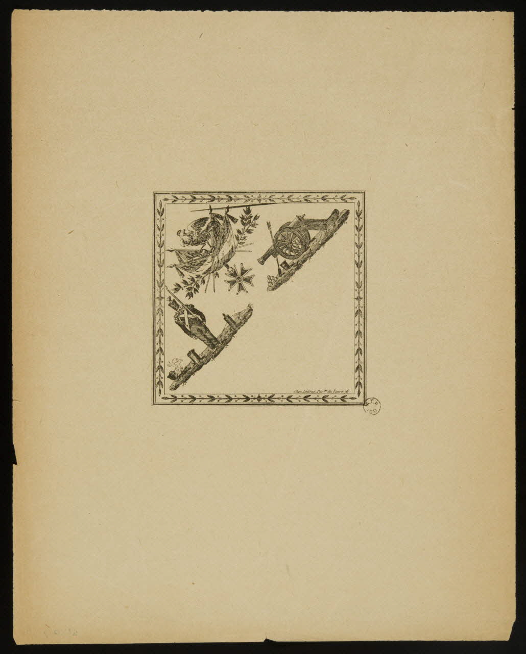 estampe Soldat et canon 1961.20.7 Photo