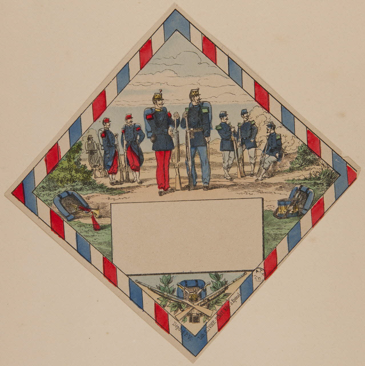 estampe Soldats français 1961.20.73 Photo