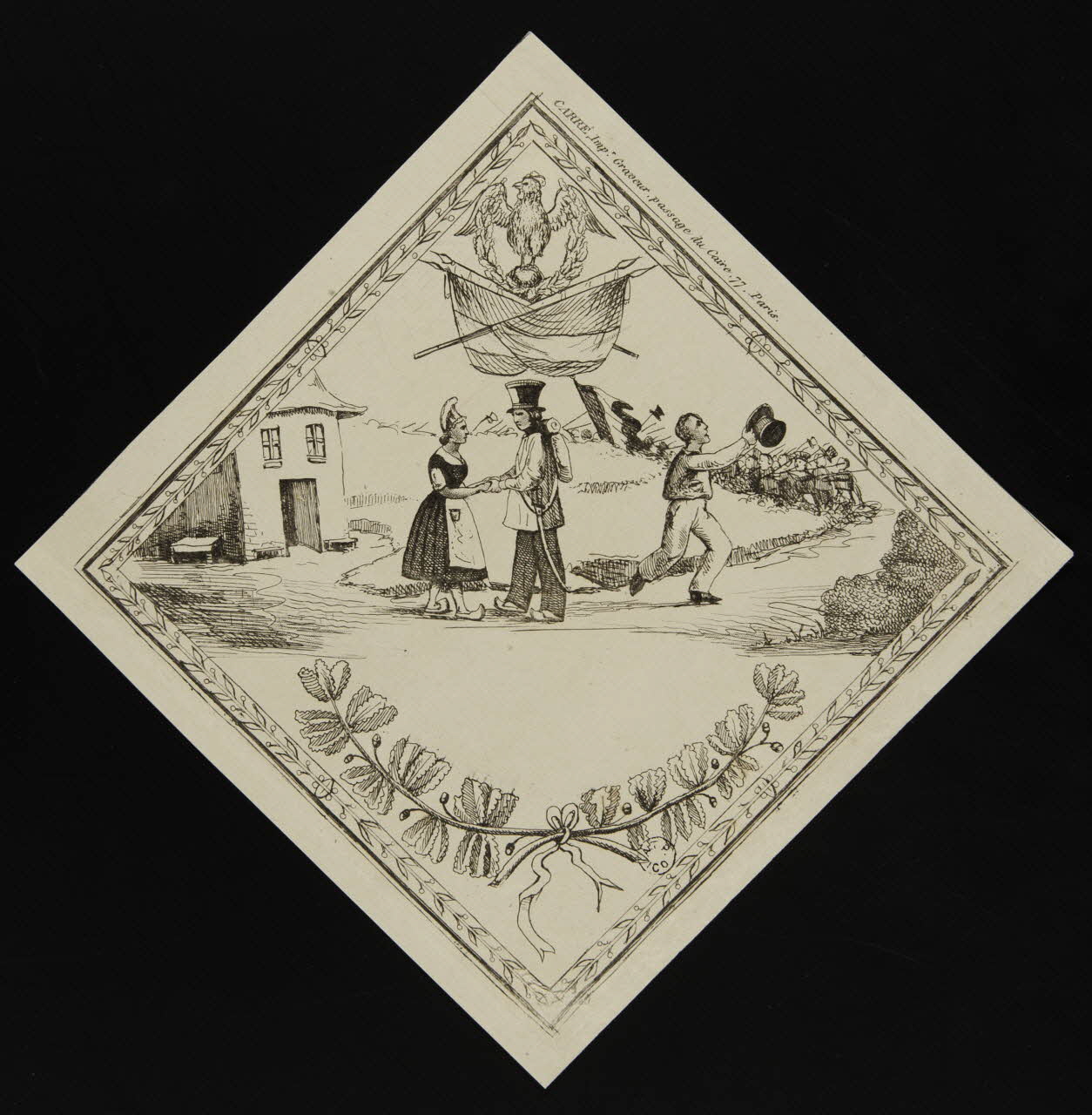 estampe Départ pour l'armée 1961.20.9 Photo