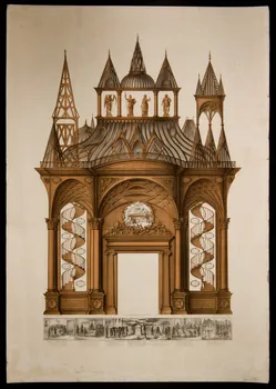 à compartiments (5) Gloire au Travail, Mépris à la Paresse. 1961.35.1 Photo