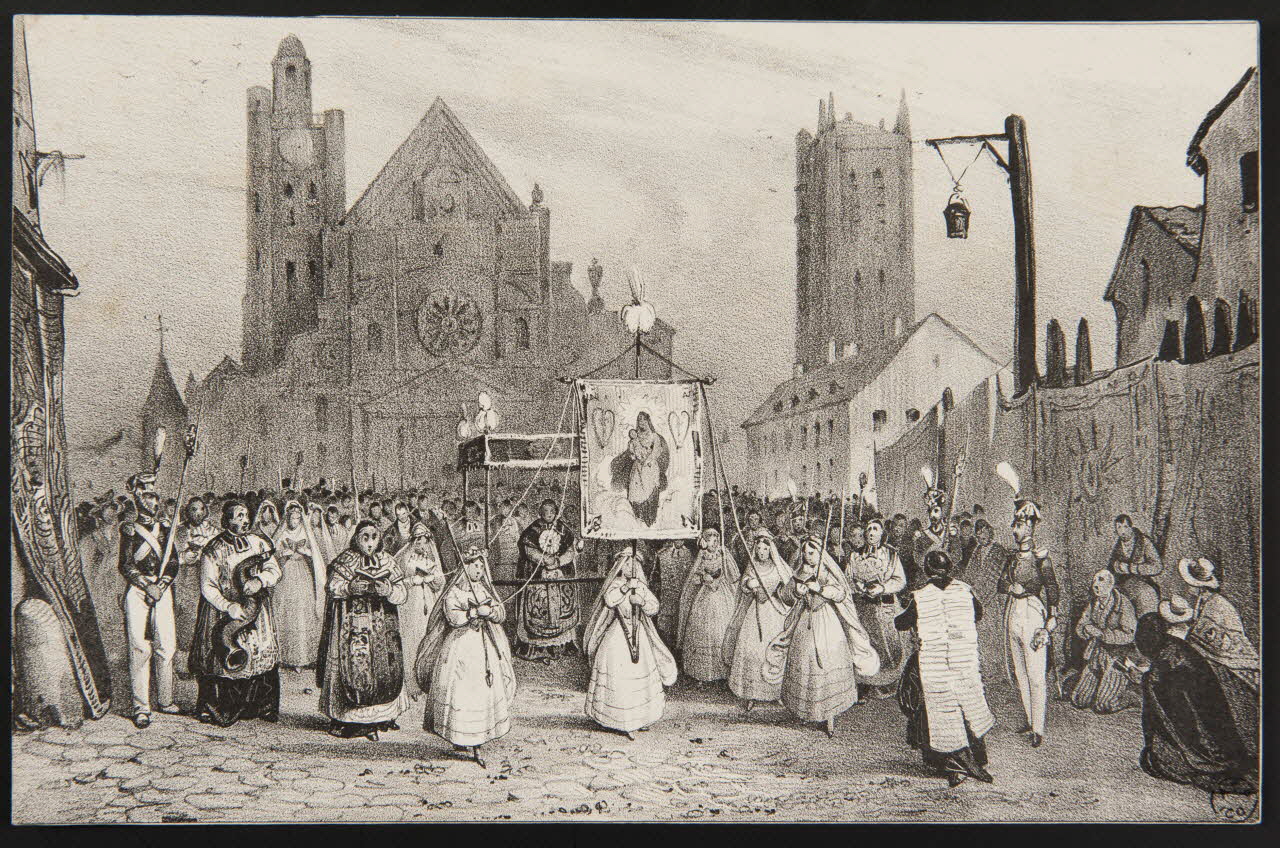estampe Procession religieuse 1961.47.2 Photo
