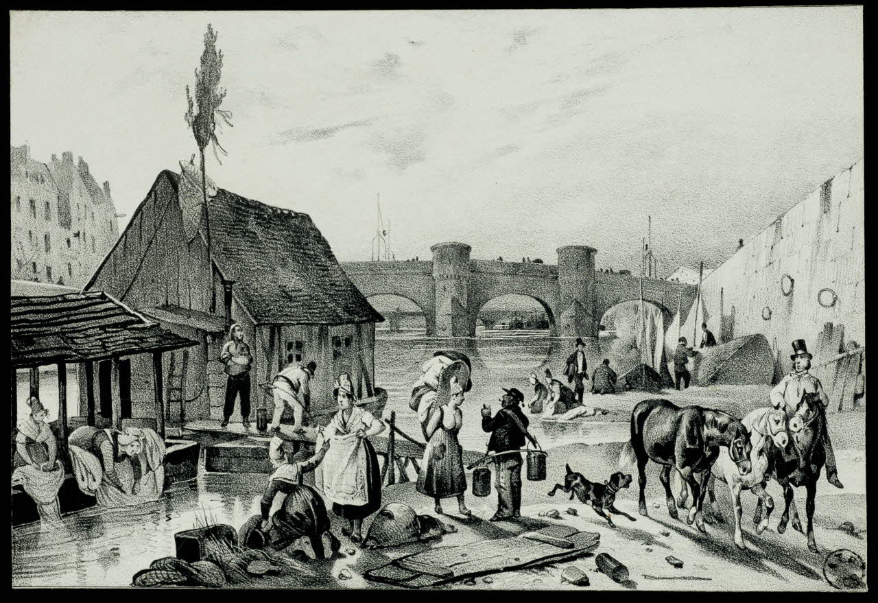 estampe Activités au bord du fleuve 1961.47.5 Photo