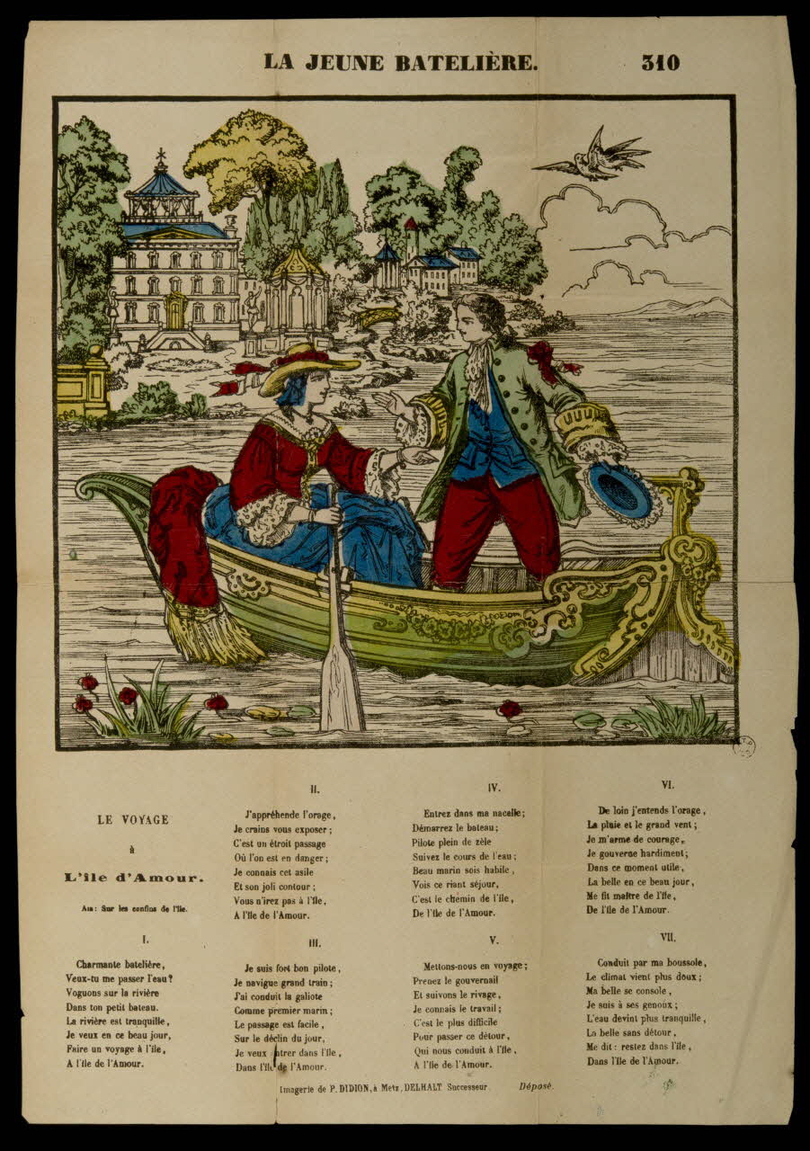 Paulin Didion estampe LA JEUNE BATELIERE. Metz 1869-1879 1961.66.138 Photo