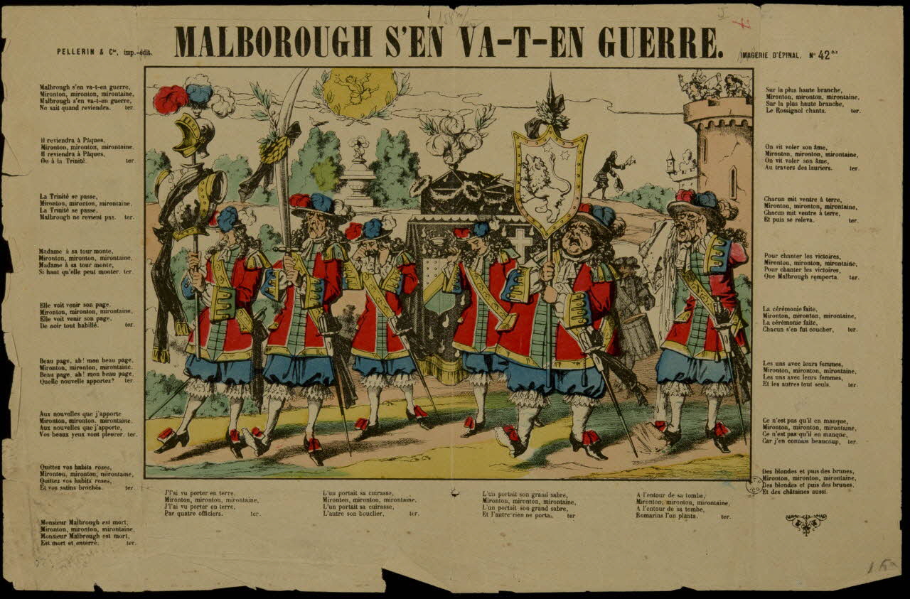 estampe MALBOROUGH S'EN VA-T-EN GUERRE. 1961.66.150 Photo