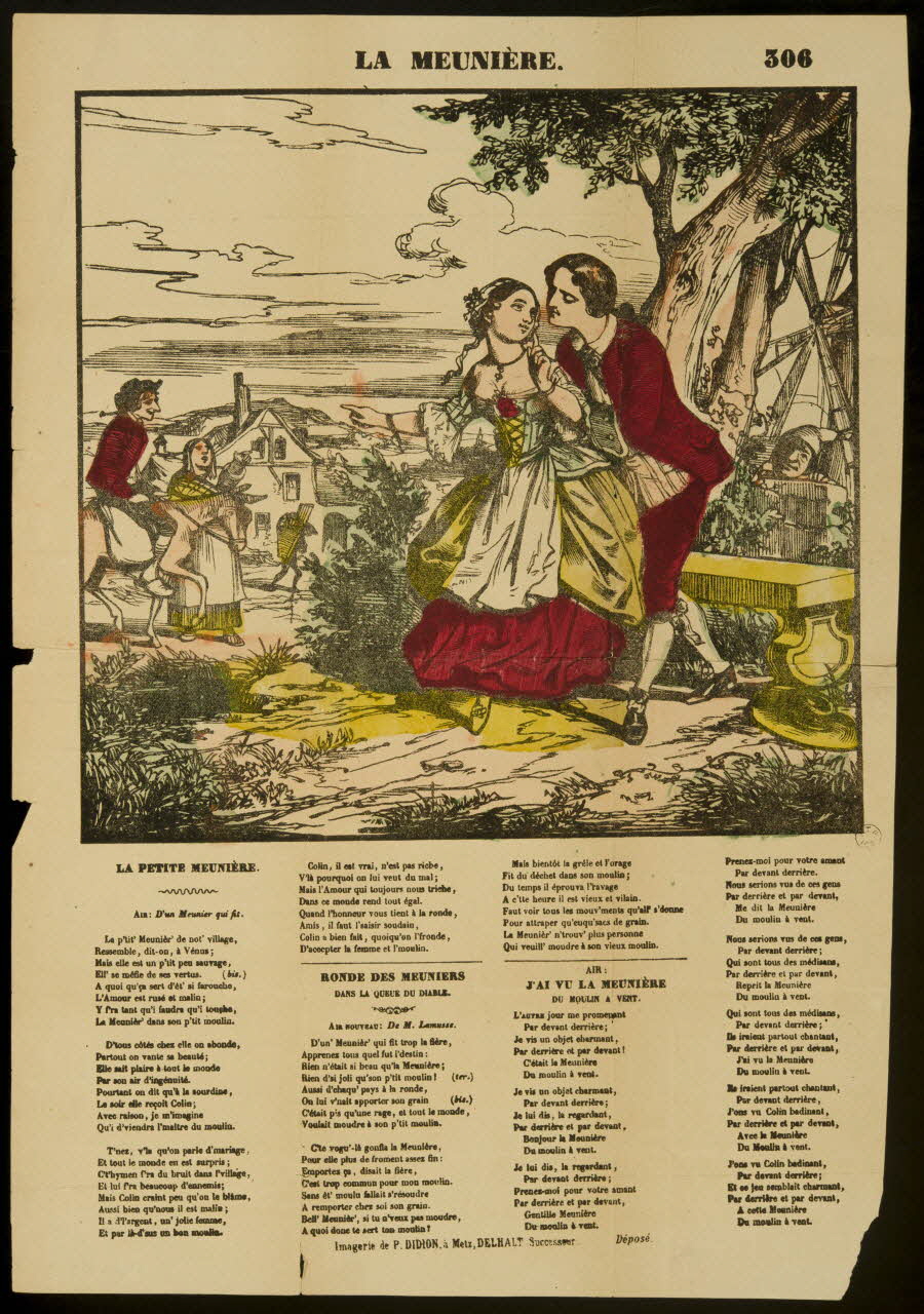 Paulin Didion estampe LA MEUNIERE. Metz 1869-1879 1961.66.154 Photo