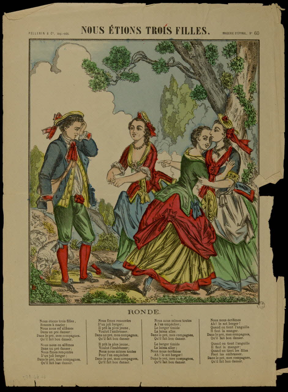 estampe NOUS ETIONS TROIS FILLES. 1961.66.157 Photo