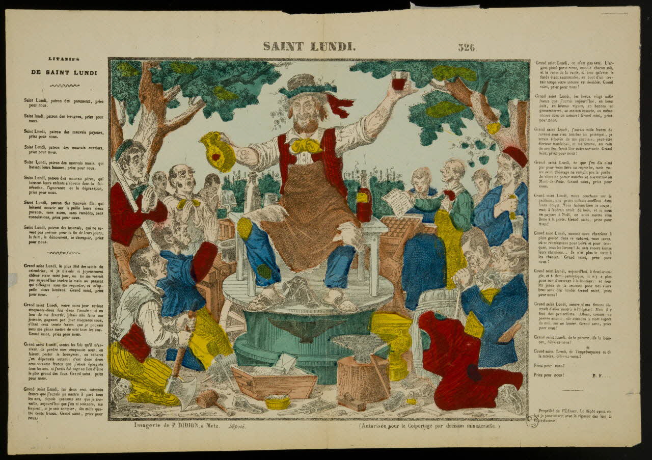 Paulin Didion estampe SAINT LUNDI. Metz 1869-1879 1961.66.162 Photo