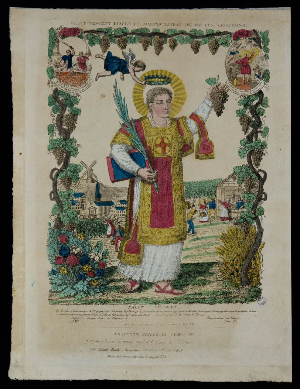 estampe SAINT VINCENT. 1961.66.88 Photo