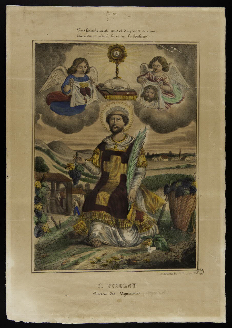 estampe St. VINCENT  Patron des Vignerons 1961.66.94 Photo