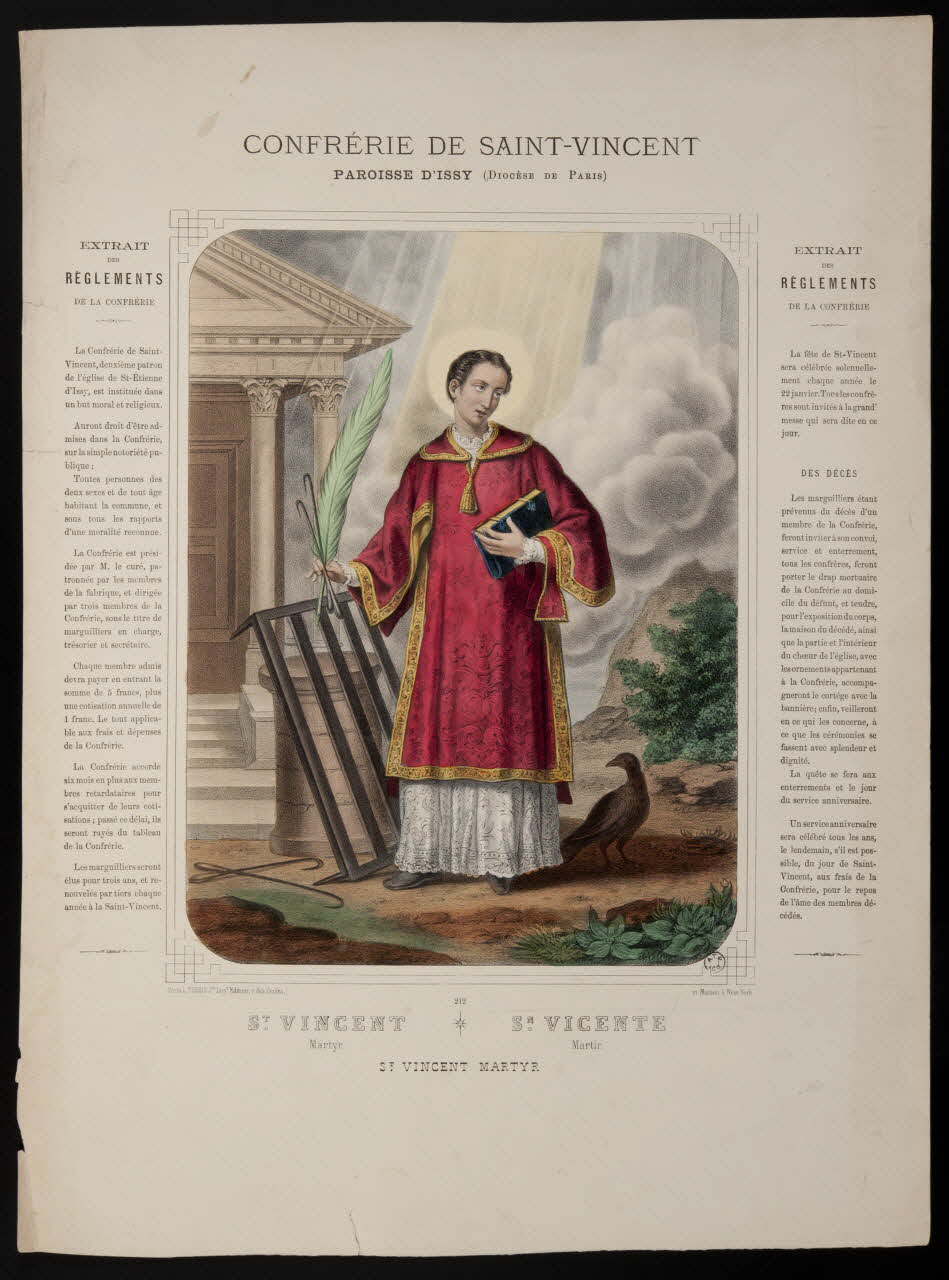 estampe St. VINCENT  Martyr. 1961.66.97 Photo