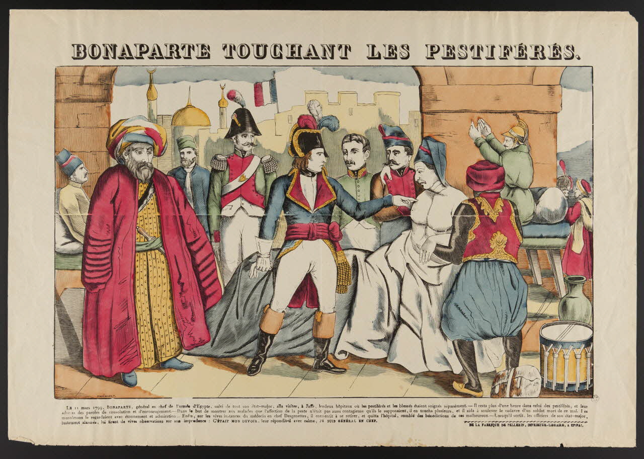 estampe BONAPARTE TOUCHANT LES PESTIFERES. 1961.8.1 Photo