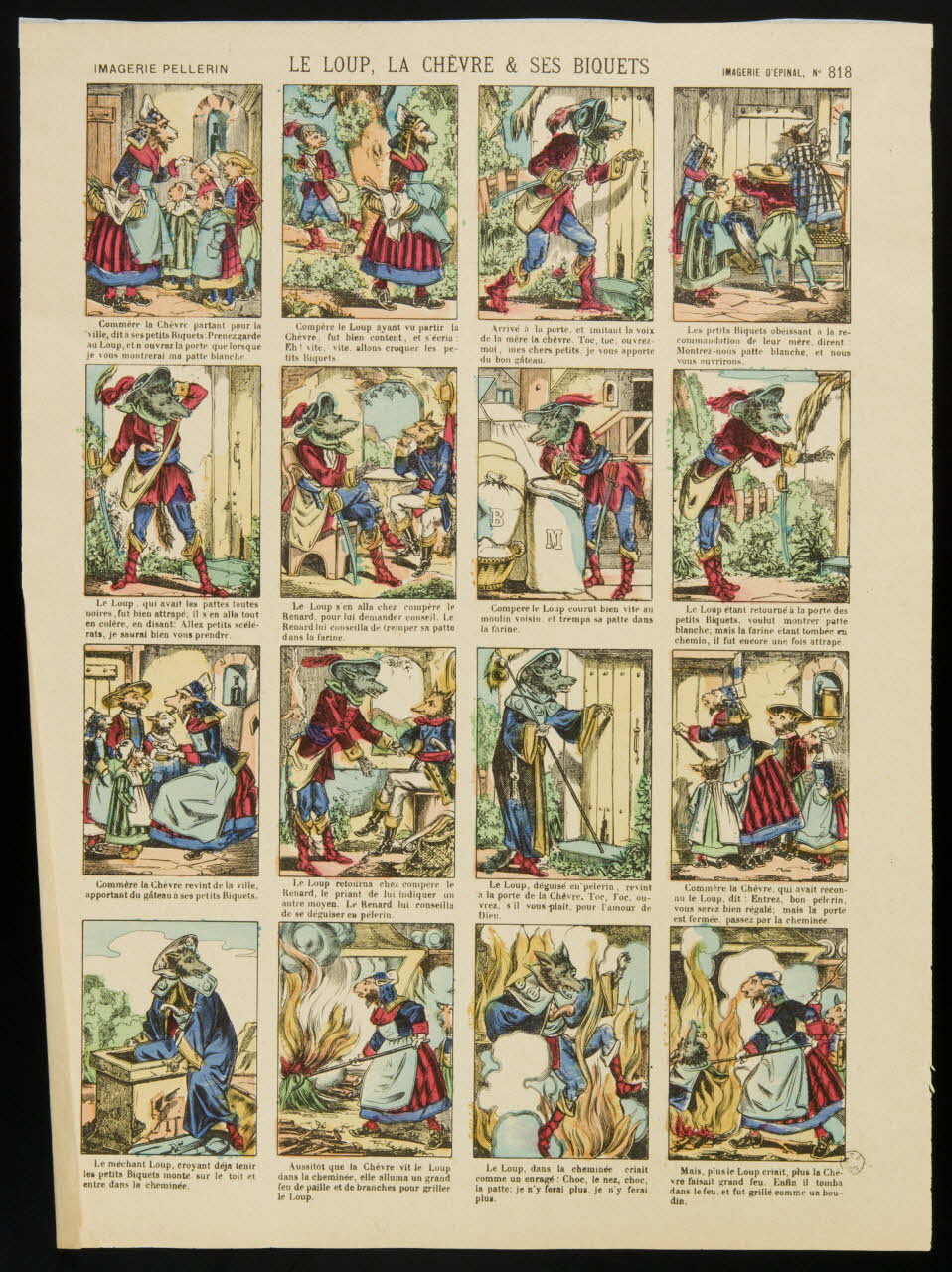 estampe LE LOUP, LA CHEVRE & SES BIQUETS 1961.8.15 Photo