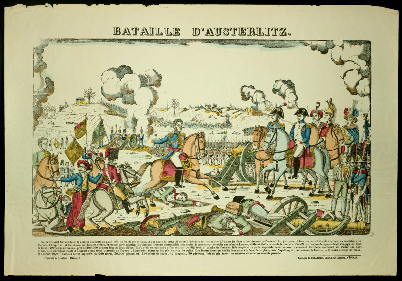estampe BATAILLE D'AUSTERLITZ. 1961.8.3 Photo