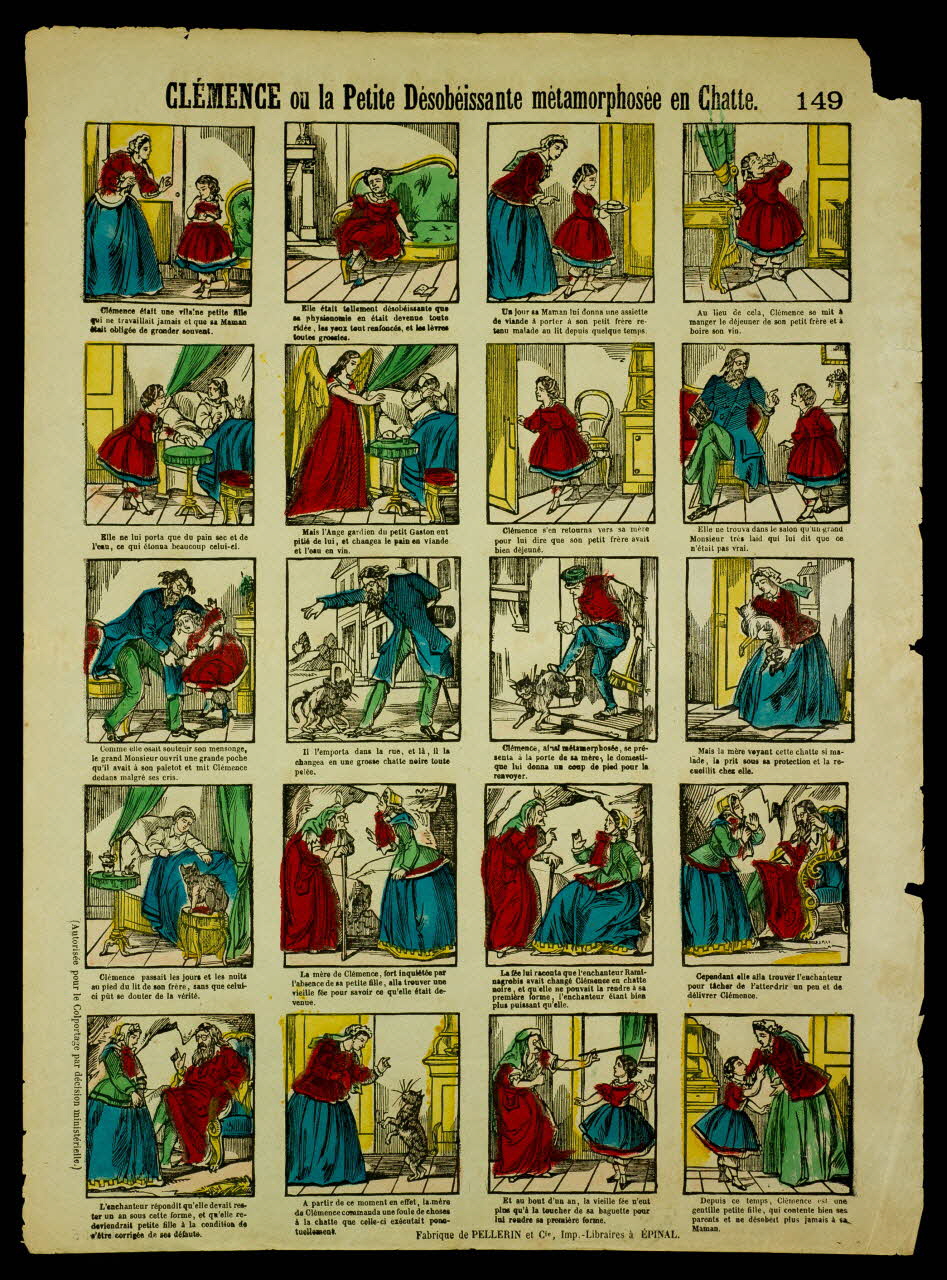 estampe CLEMENCE ou la Petite Désobéissante métamorphosée en Chatte. 1961.81.5 Photo