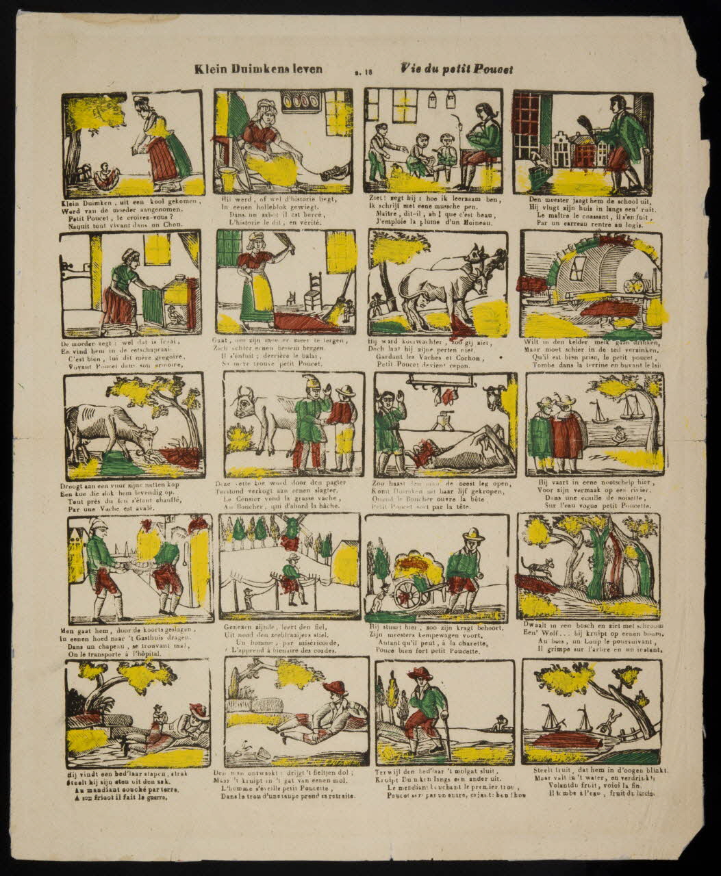 estampe Klein Duimkens leven Vie du Petit Poucet 1961.81.6 Photo