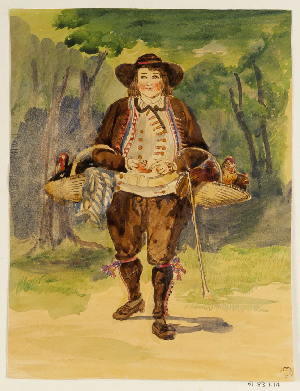 dessin Portrait d'homme 1961.83.1.14 Photo