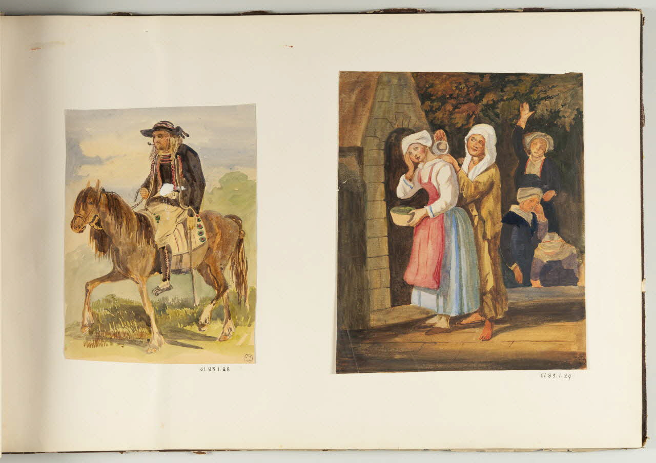 dessin Homme à cheval 1961.83.1.28 Photo