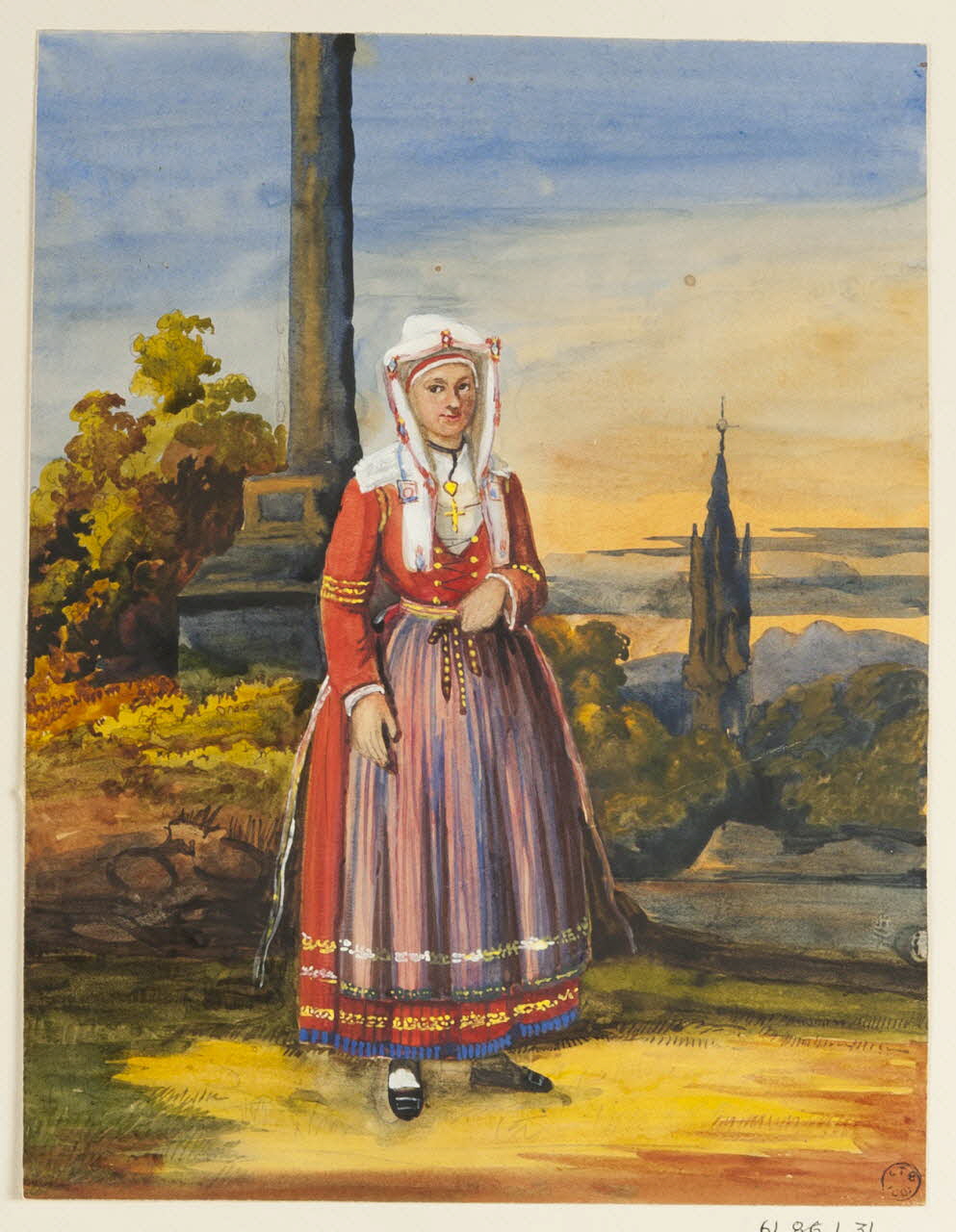 dessin Portrait de femme 1961.83.1.31 Photo