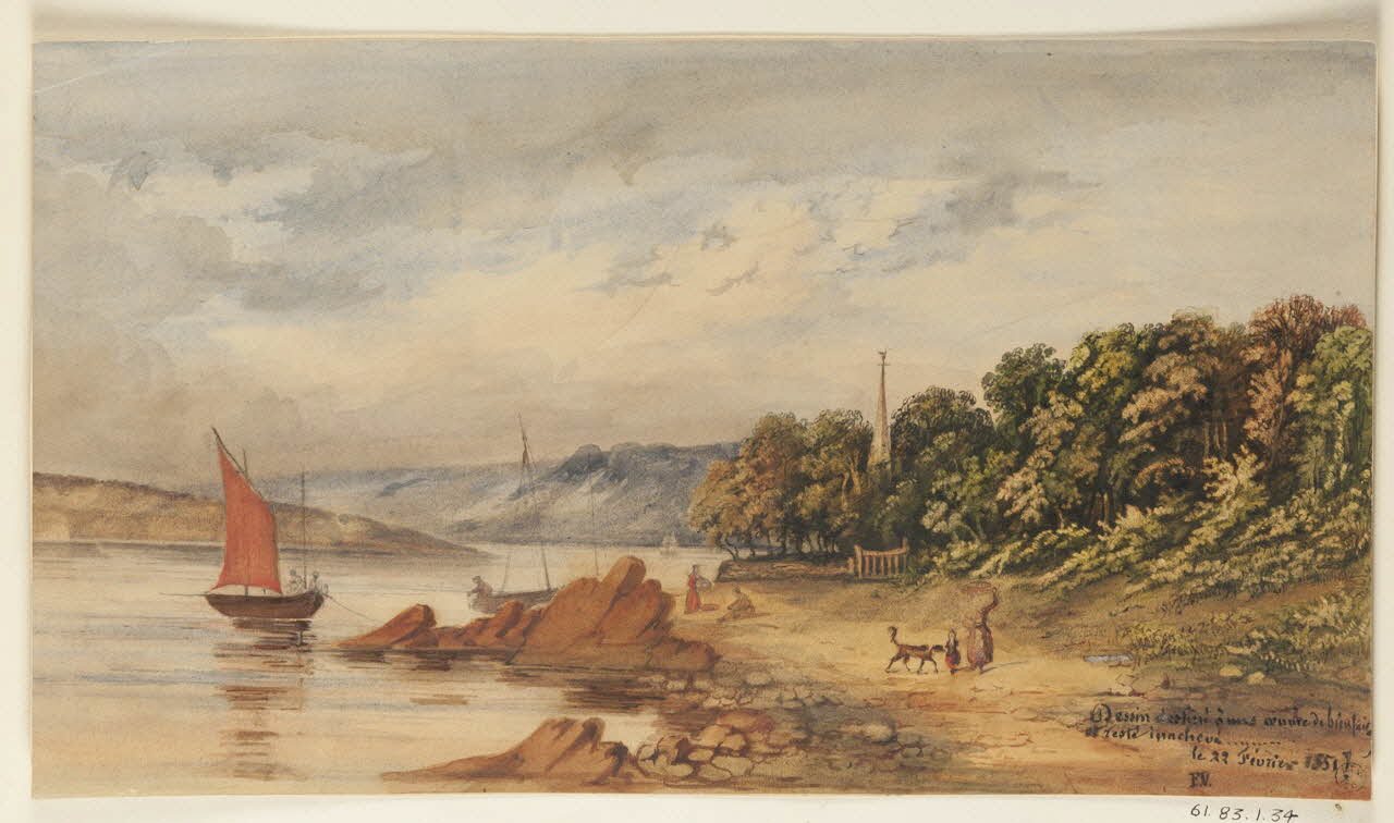 dessin Paysage de Bretagne 1961.83.1.34 Photo