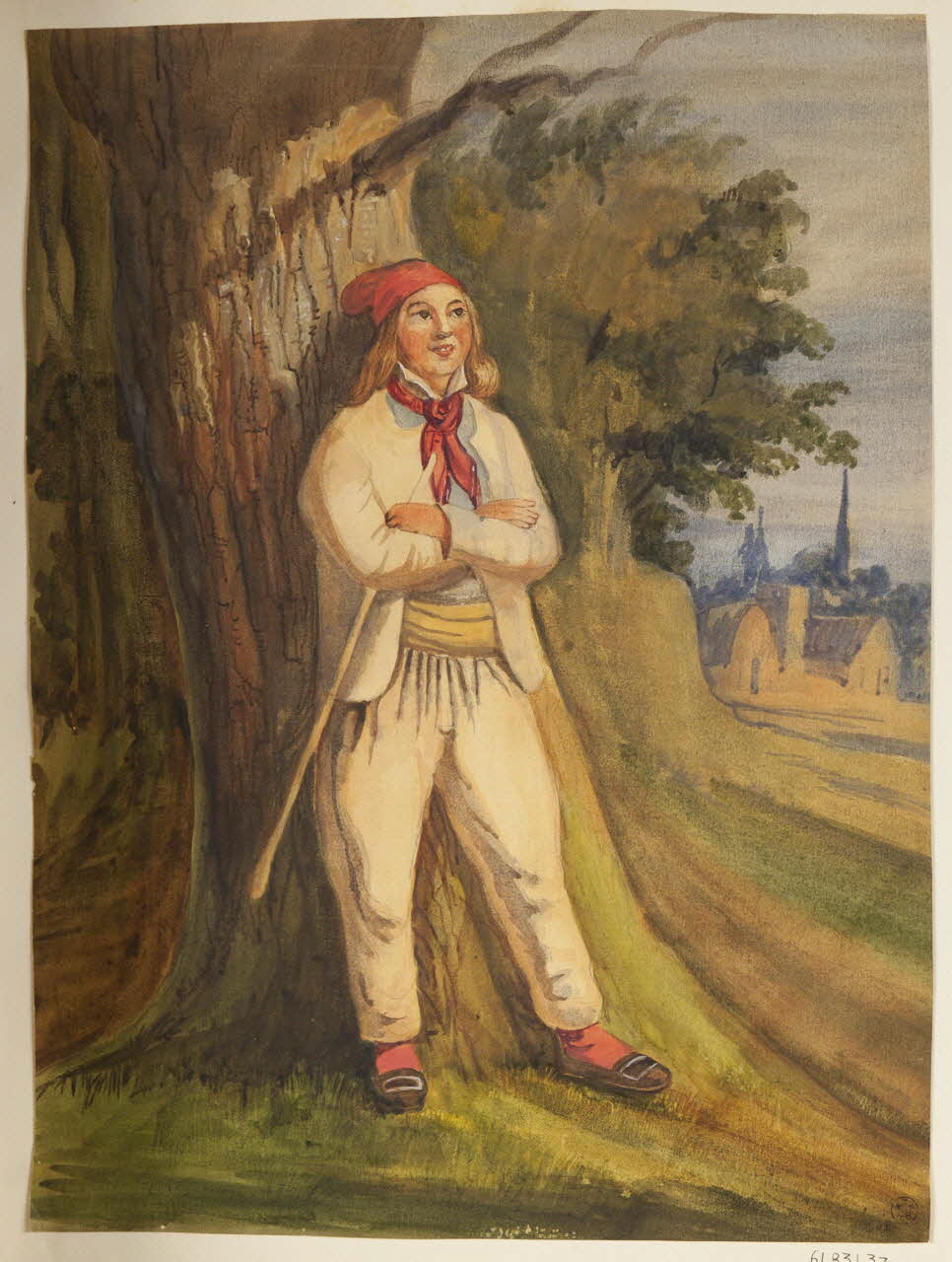 dessin Portrait de jeune homme 1961.83.1.37 Photo