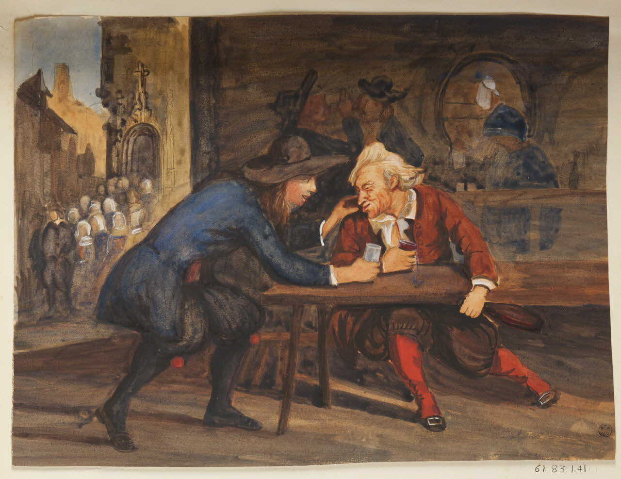 dessin Hommes attablés 1961.83.1.41 Photo