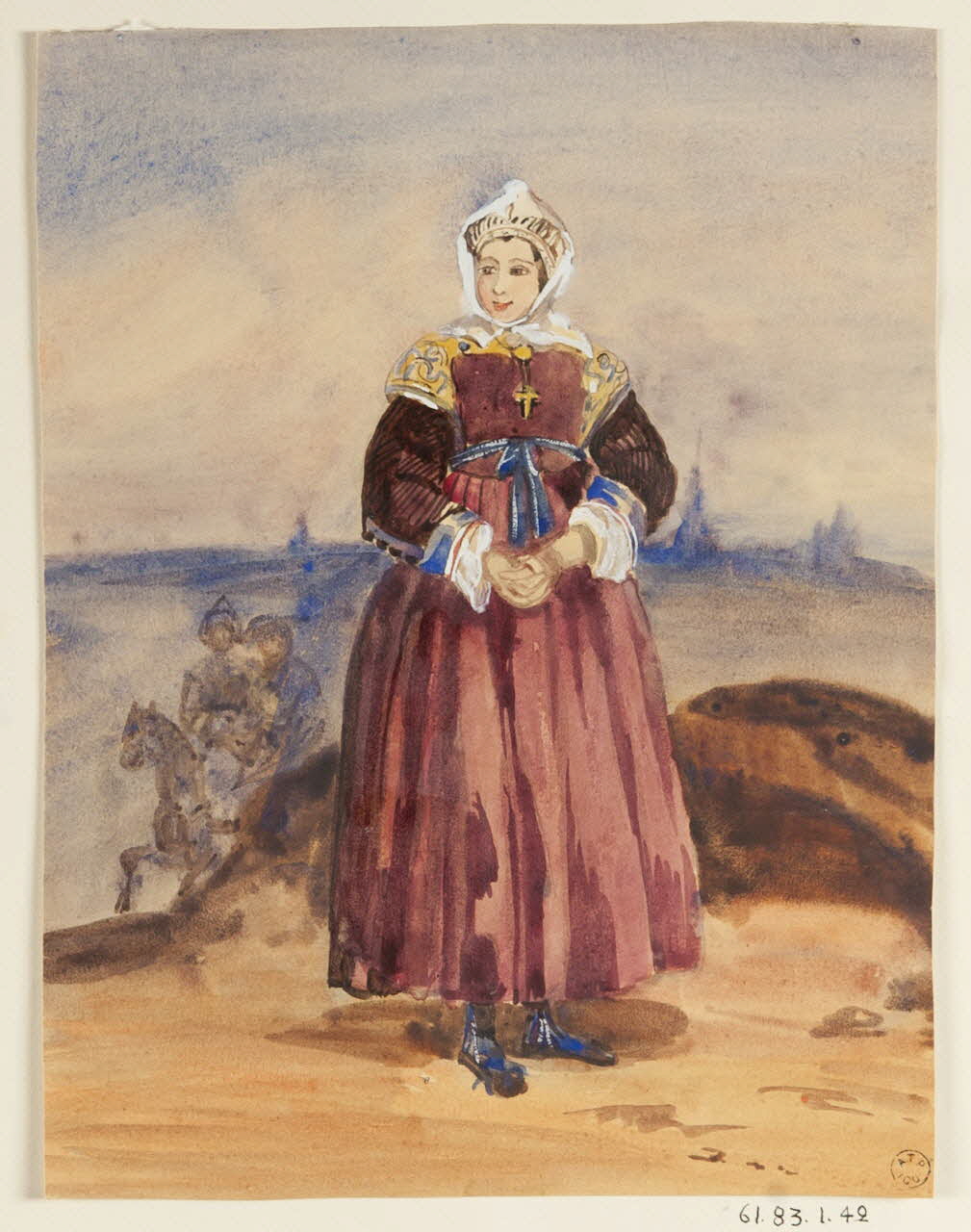 dessin Portrait de femme 1961.83.1.42 Photo