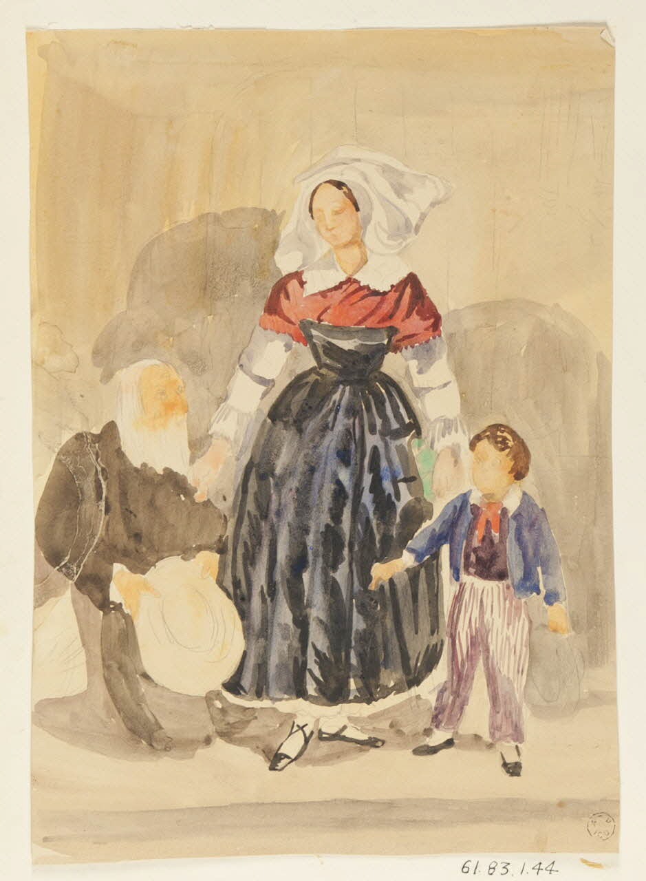 dessin Famille bretonne 1961.83.1.44 Photo