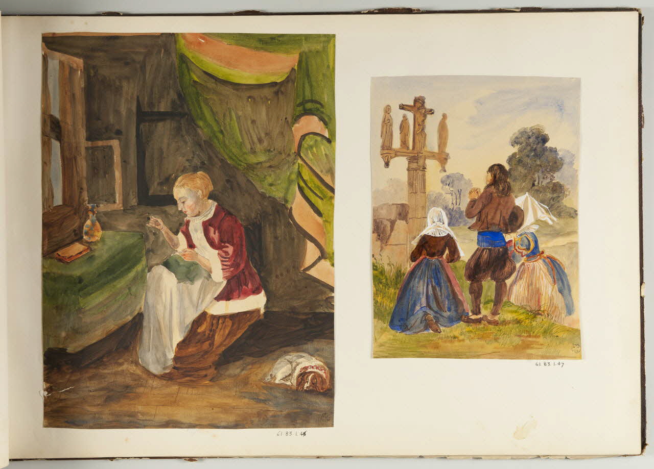 dessin Prière au calvaire 1961.83.1.47 Photo