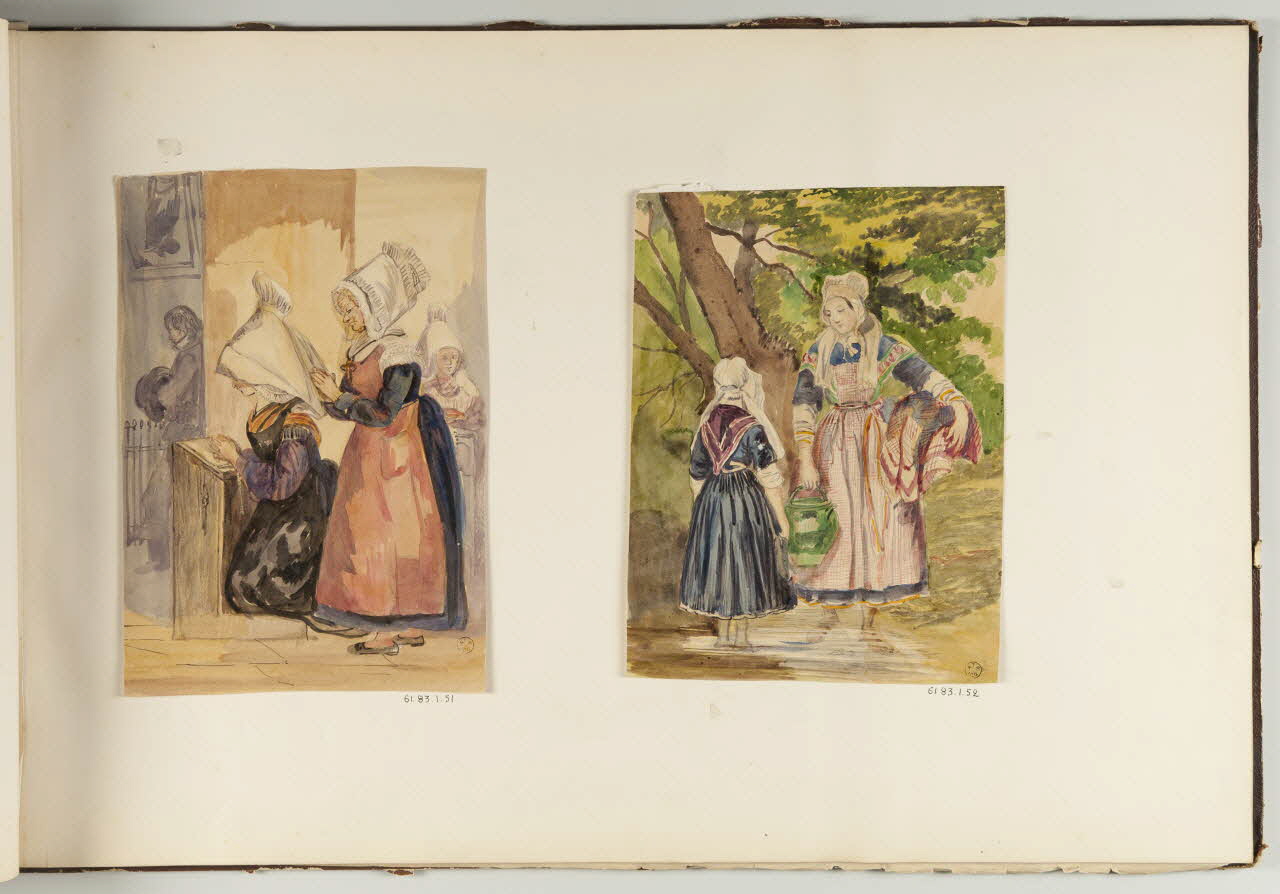 dessin Femme et sa fille 1961.83.1.52 Photo