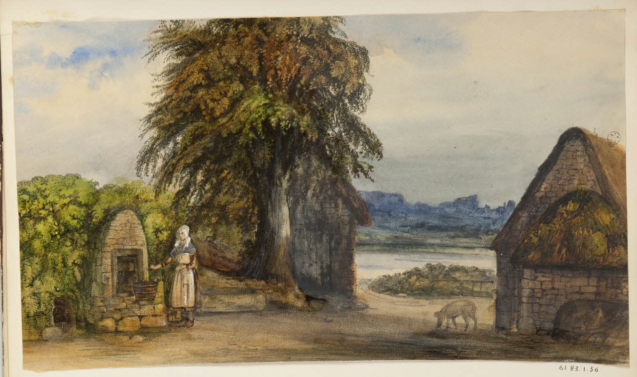 dessin Cour de ferme 1961.83.1.56 Photo