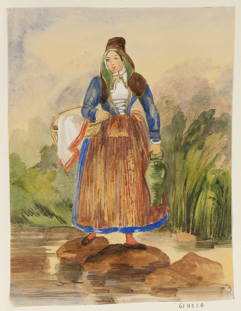 dessin Portrait de femme 1961.83.1.8 Photo