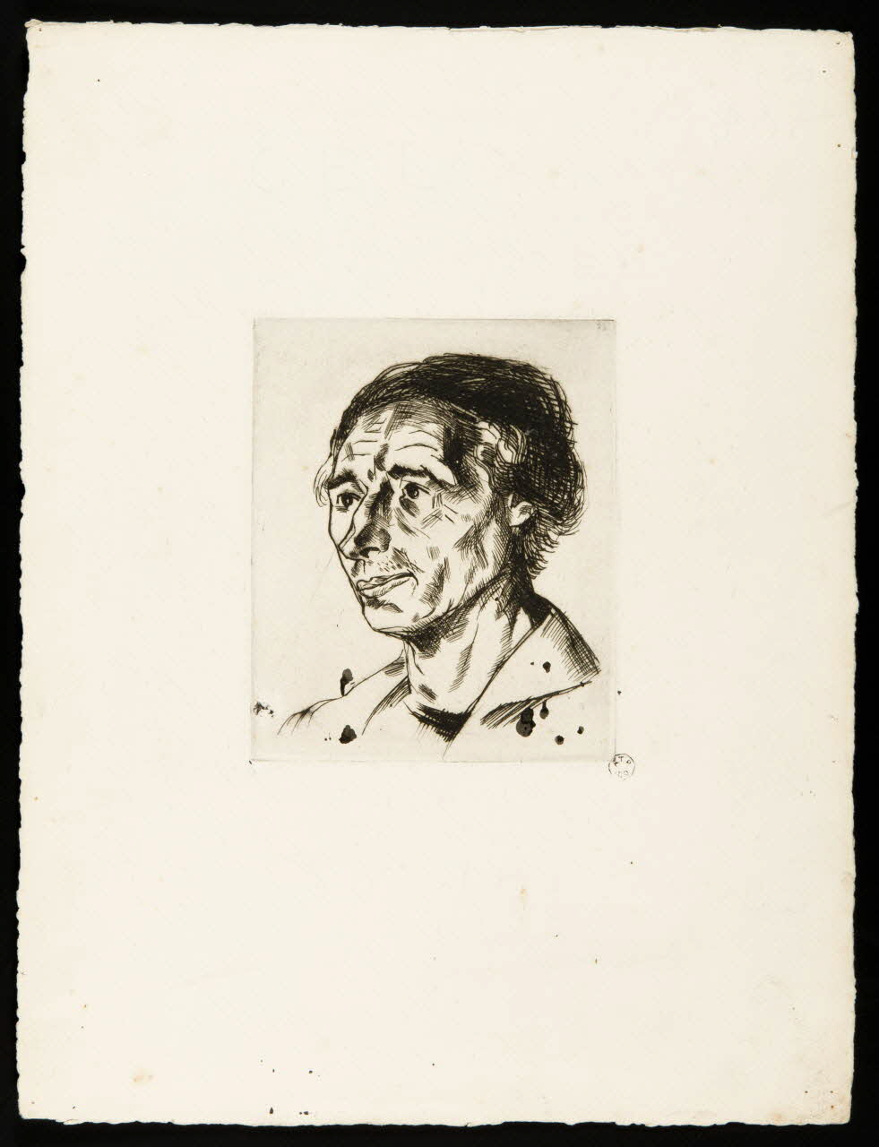 estampe Portrait : tête d'homme 1962.127.13 Photo