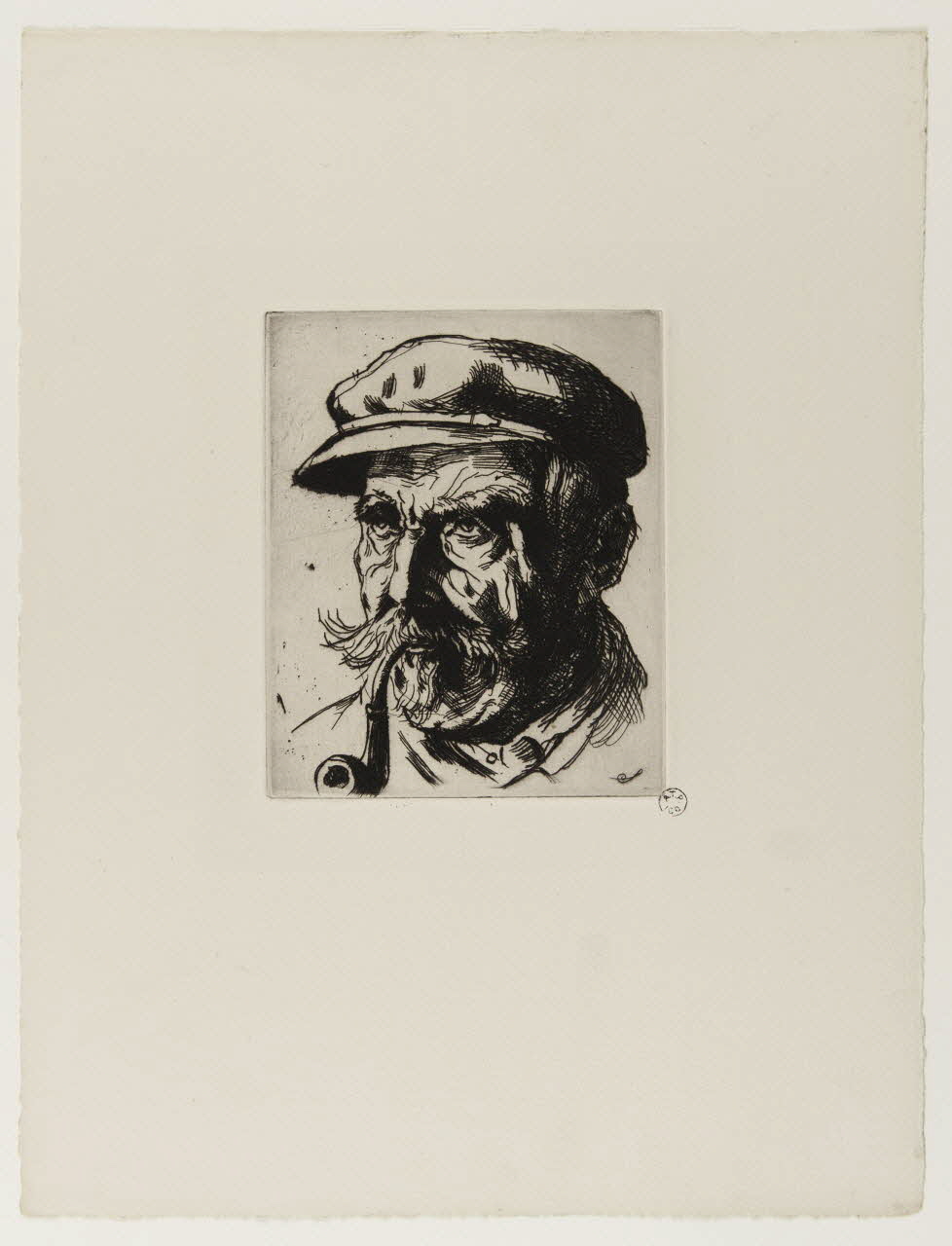 estampe Portrait d'homme à la pipe 1962.127.6 Photo