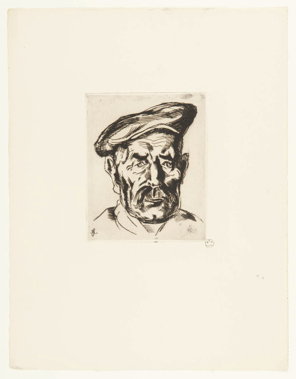 estampe Portrait : tête d'homme 1962.127.7 Photo