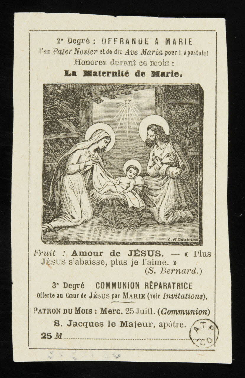 estampe La Maternité de Marie. 1962.128.28 Photo