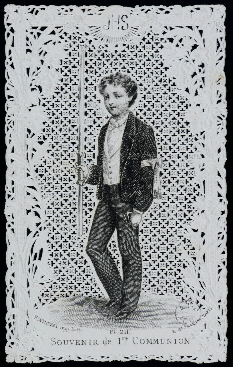 estampe SOUVENIR de 1re COMMUNION 1962.128.3 Photo