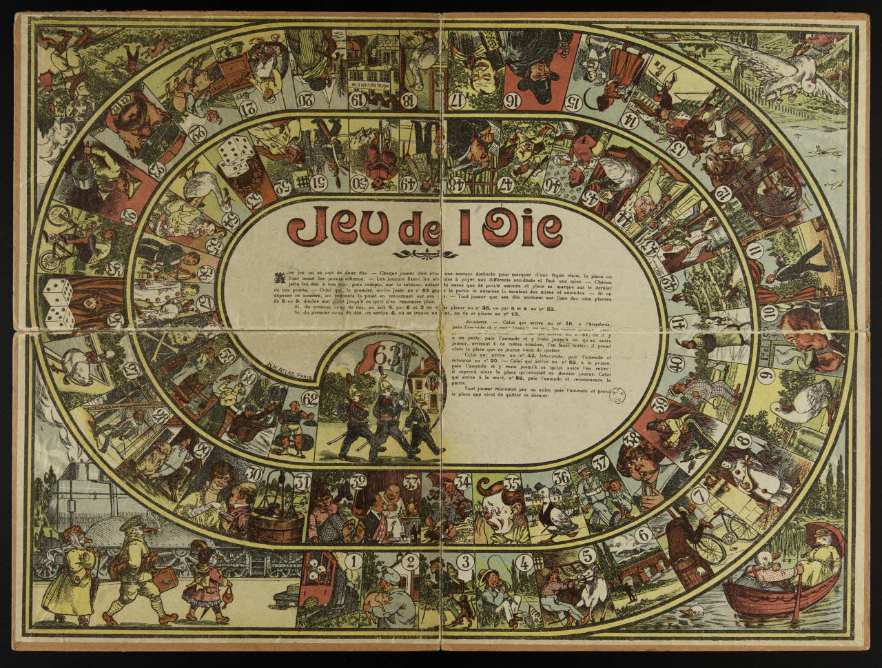 jeu de l'oie Jeu de l'Oie 1962.128.31 Photo