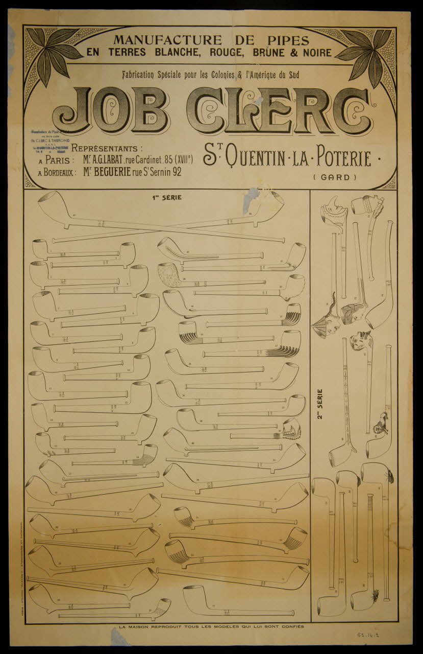 estampe MANUFACTURE DE PIPES  JOB CLERC 1962.14.2 Photo