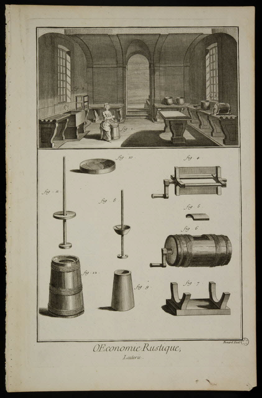 estampe OEconomie Rustique, Laiterie. 1962.25.1027 Photo