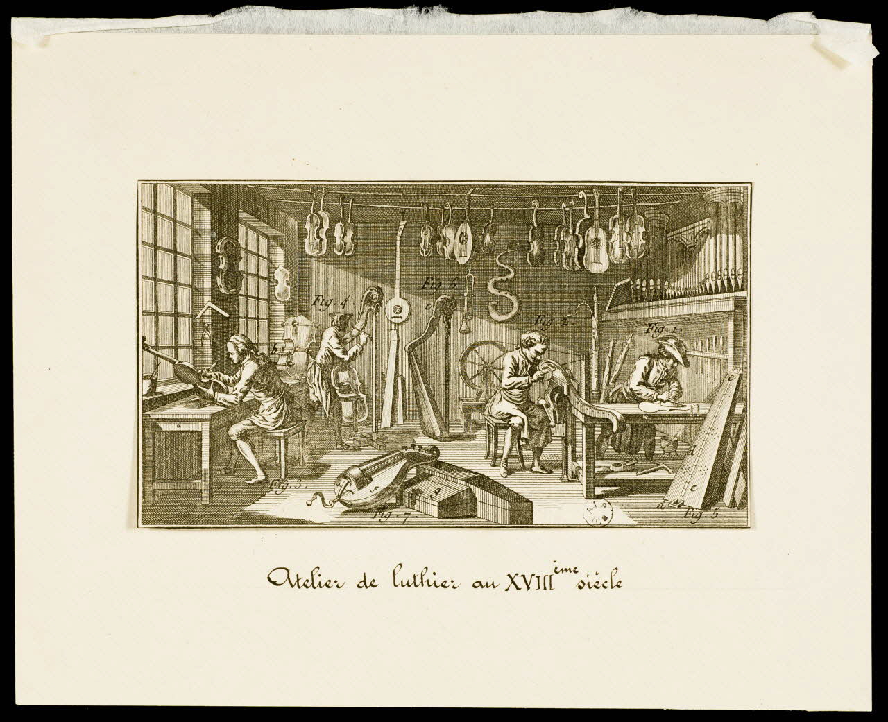 estampe Atelier de luthier au XVIIIème siècle 1962.25.1265 Photo