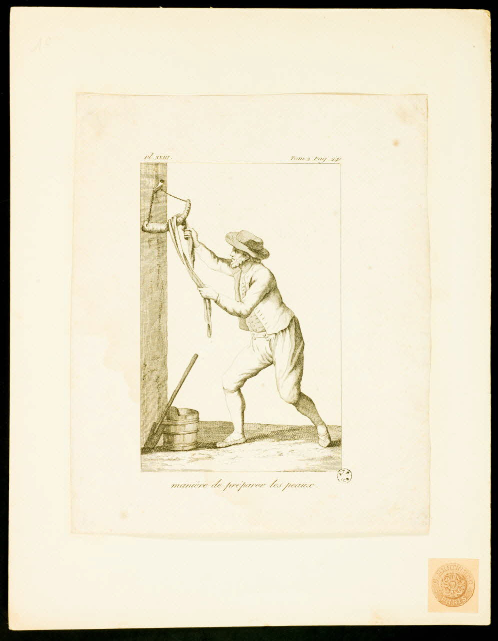 estampe manière de préparer les peaux. 1962.25.1268 Photo