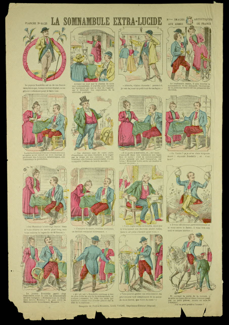 estampe LA SOMNAMBULE EXTRA-LUCIDE 1963.27.26 Photo